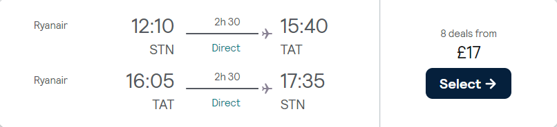cheap flights to Slovakia