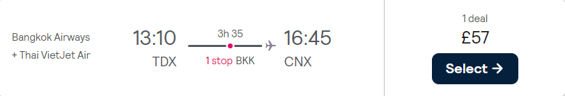 cheap flights to Thailand