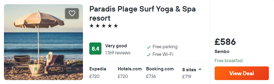 Paradis Plage Surf Yoga & Spa resort