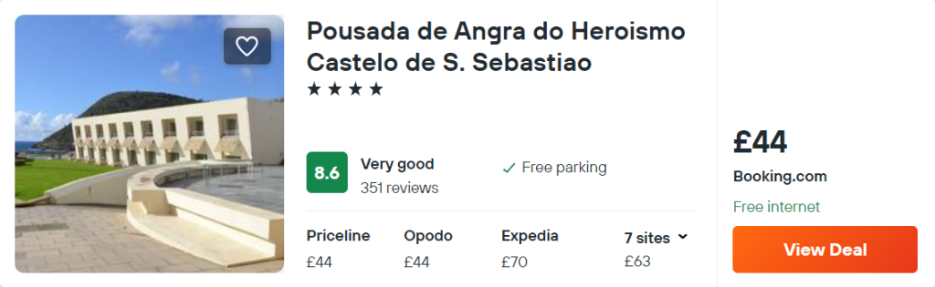 Pousada de Angra do Heroismo Castelo de S. Sebastiao