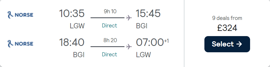 cheap flights to Barbados