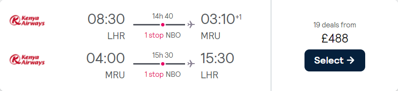 cheap flights to Mauritius