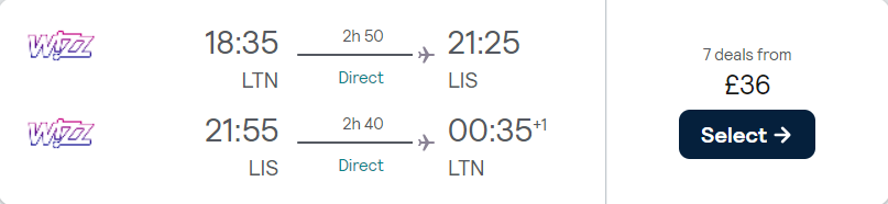 cheap flights to Portugal