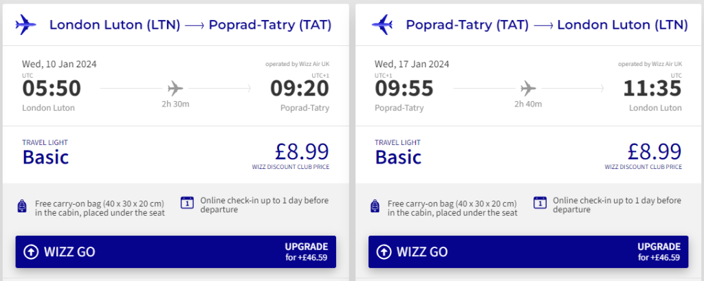 cheap flights to Slovakia