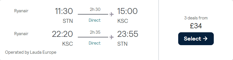 cheap flights to Slovakia