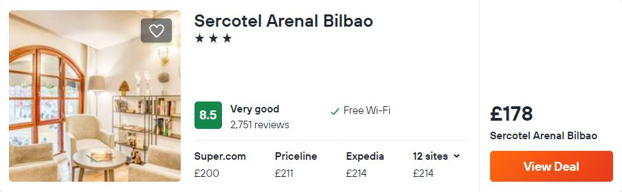 Sercotel Arenal Bilbao