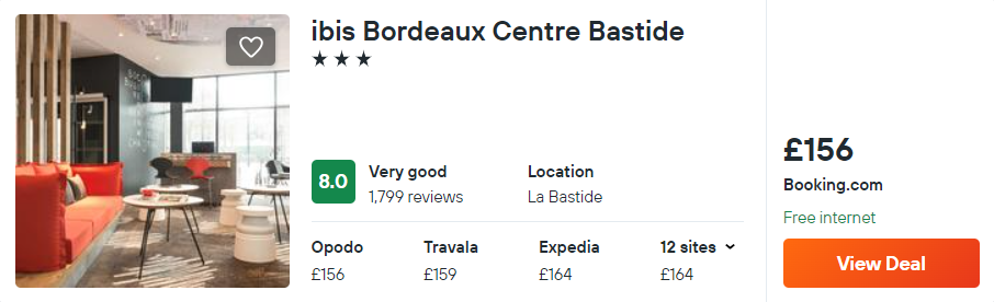 ibis Bordeaux Centre Bastide