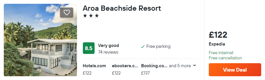 Aroa Beachside Resort