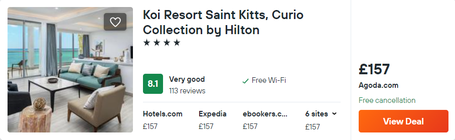 Koi Resort Saint Kitts, Curio Collection by Hilton