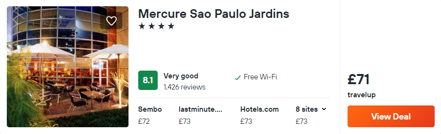 Mercure Sao Paulo Jardins