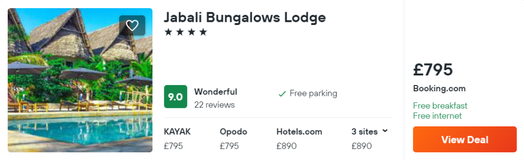 Jabali Bungalows Lodge