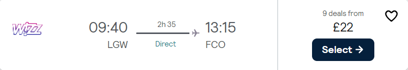 cheap flights to Italy