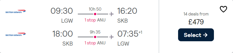 cheap flights to Saint Kitts and Nevis