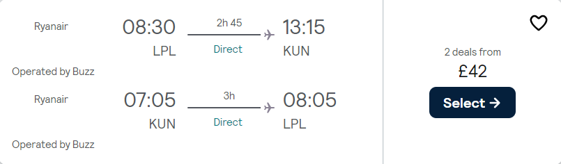 cheap flights to Lithuania