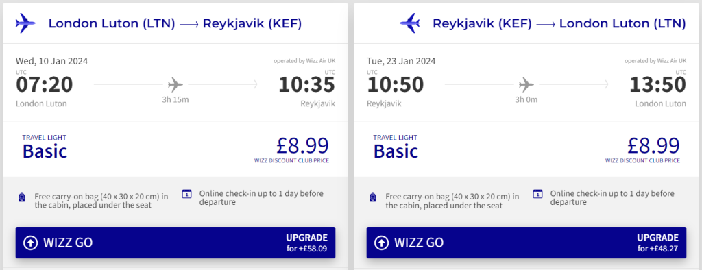 cheap flights to Iceland