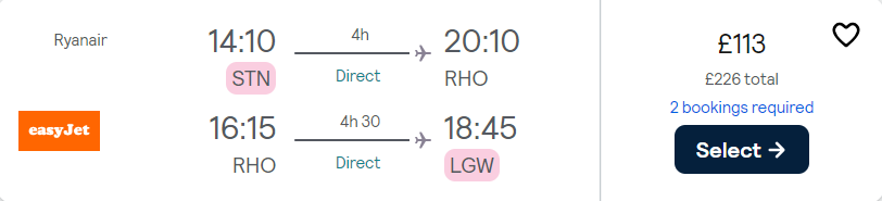 cheap flights to Greece