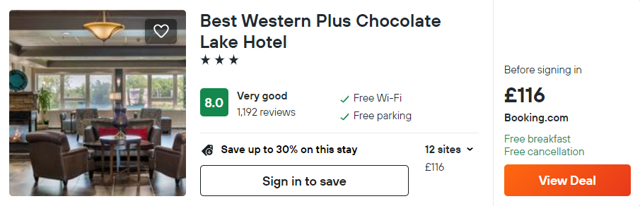 Best Western Plus Chocolate Lake Hotel