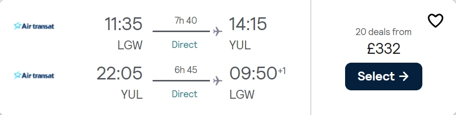 cheap flights to Canada