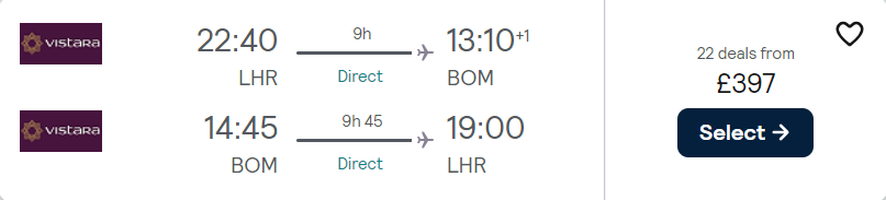 cheap flights to India