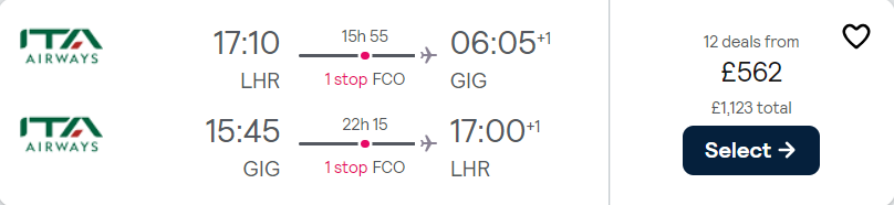 cheap flights to Brazil