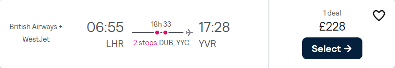 cheap flights to Canada