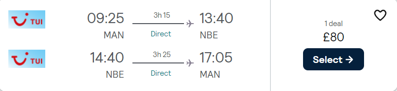 cheap flights to Tunisia