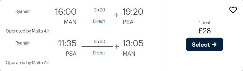cheap flights to Italy