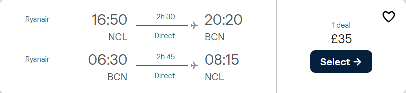 cheap flights to Spain