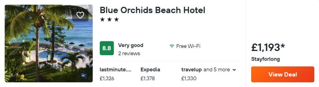 Blue Orchids Beach Hotel