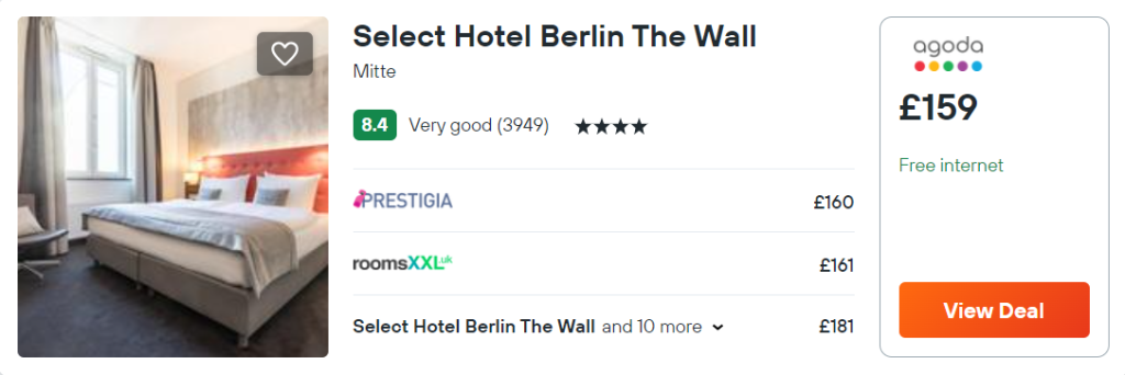 Select Hotel Berlin The Wall