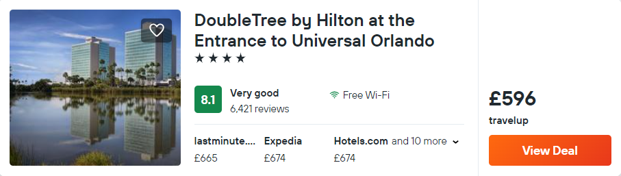 DoubleTree by Hilton at the Entrance to Universal Orlando