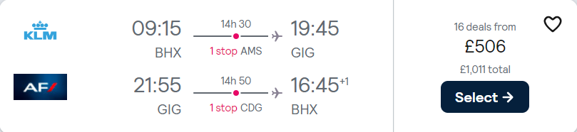 cheap flights to Brazil