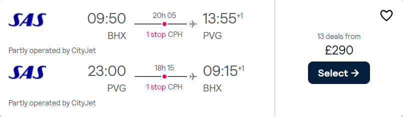 cheap flights to China