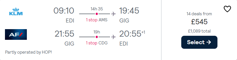 cheap flights to Brazil