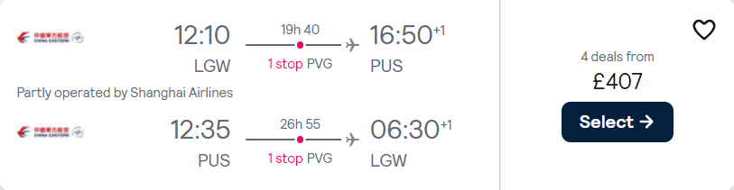 cheap flights to Korea