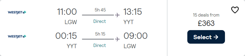 cheap flights to Canada