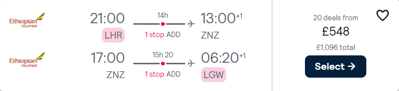 cheap flights to Tanzania