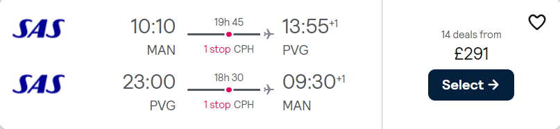 cheap flights to China