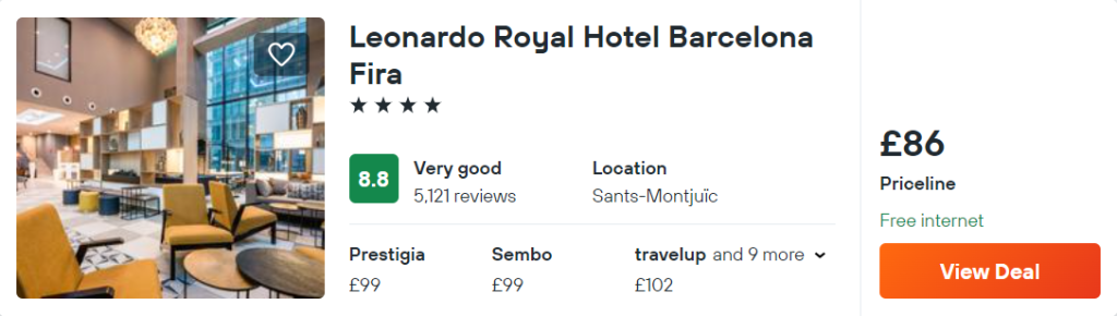Leonardo Royal Hotel Barcelona Fira