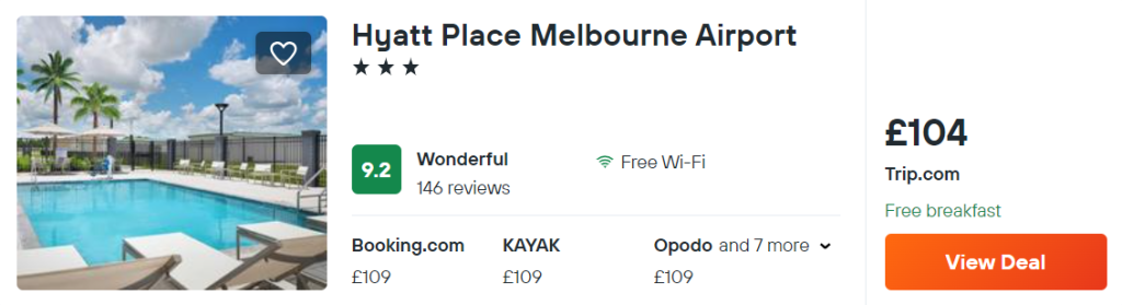 Hyatt Place Melbourne Airport