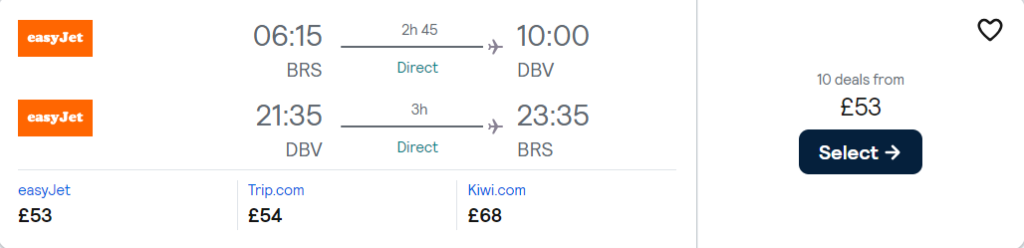 cheap flights to Croatia