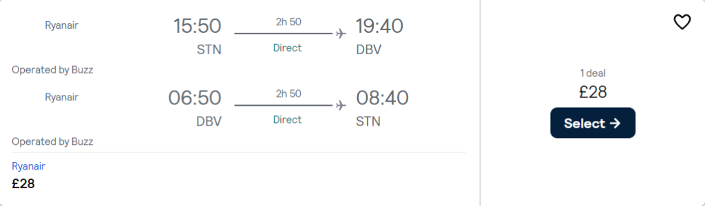 cheap flights to Croatia