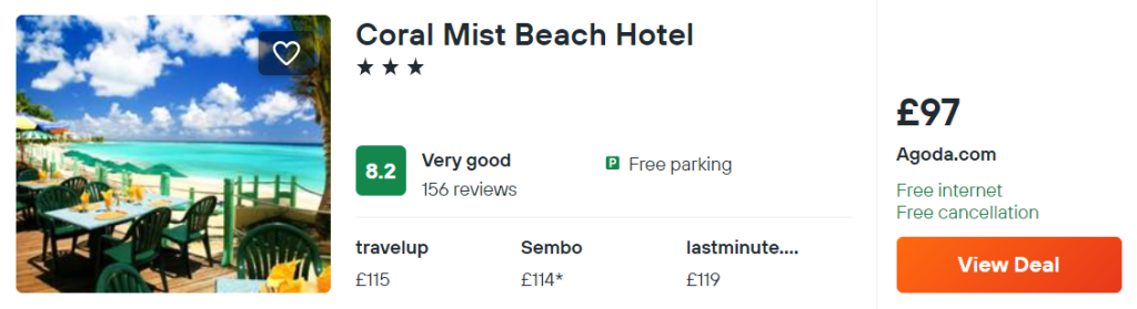 Coral Mist Beach Hotel