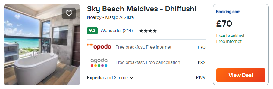 Sky Beach Maldives - Dhiffushi