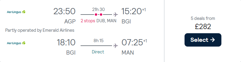 cheap flights to Barbados