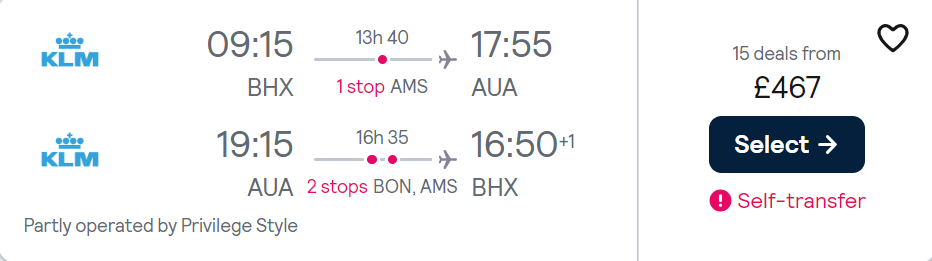 cheap flights to Aruba