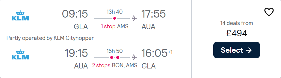 cheap flights to Aruba