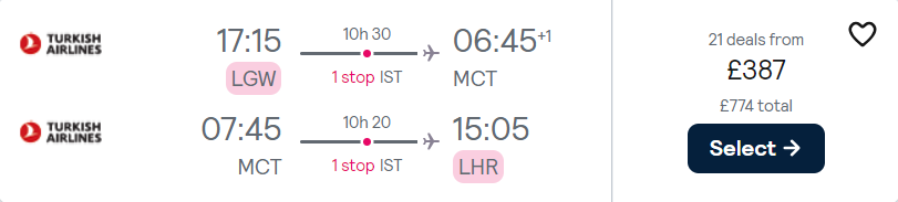 cheap flights to Oman
