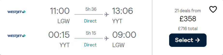cheap flights to Canada