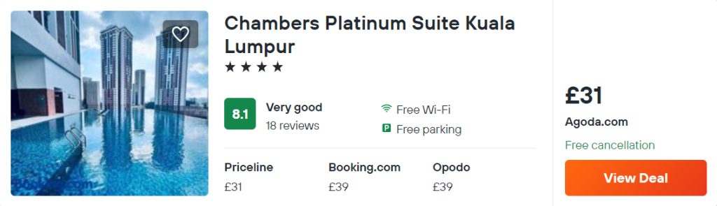 Chambers Platinum Suite Kuala Lumpur